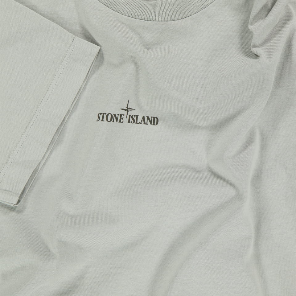 Stone Island Kinder Jongens T-Shirt In Grijs