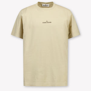 Stone Island Kinder Jongens T-Shirt In Zand