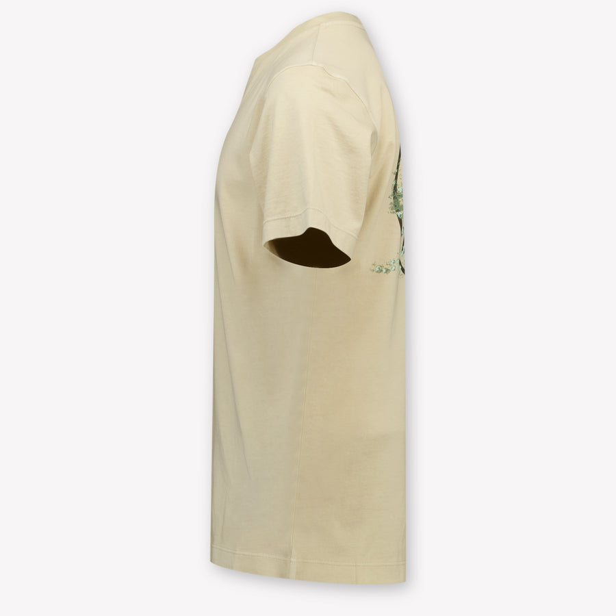 Stone Island Kinder Jongens T-Shirt In Zand