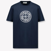 Stone Island Kinder Jongens T-Shirt In Navy