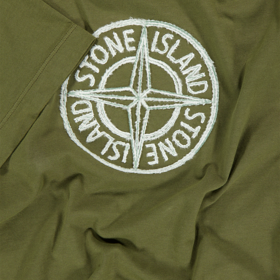 Stone Island Kinder Jongens T-Shirt In Army