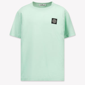 Stone Island Kinder Jongens T-Shirt In Mint