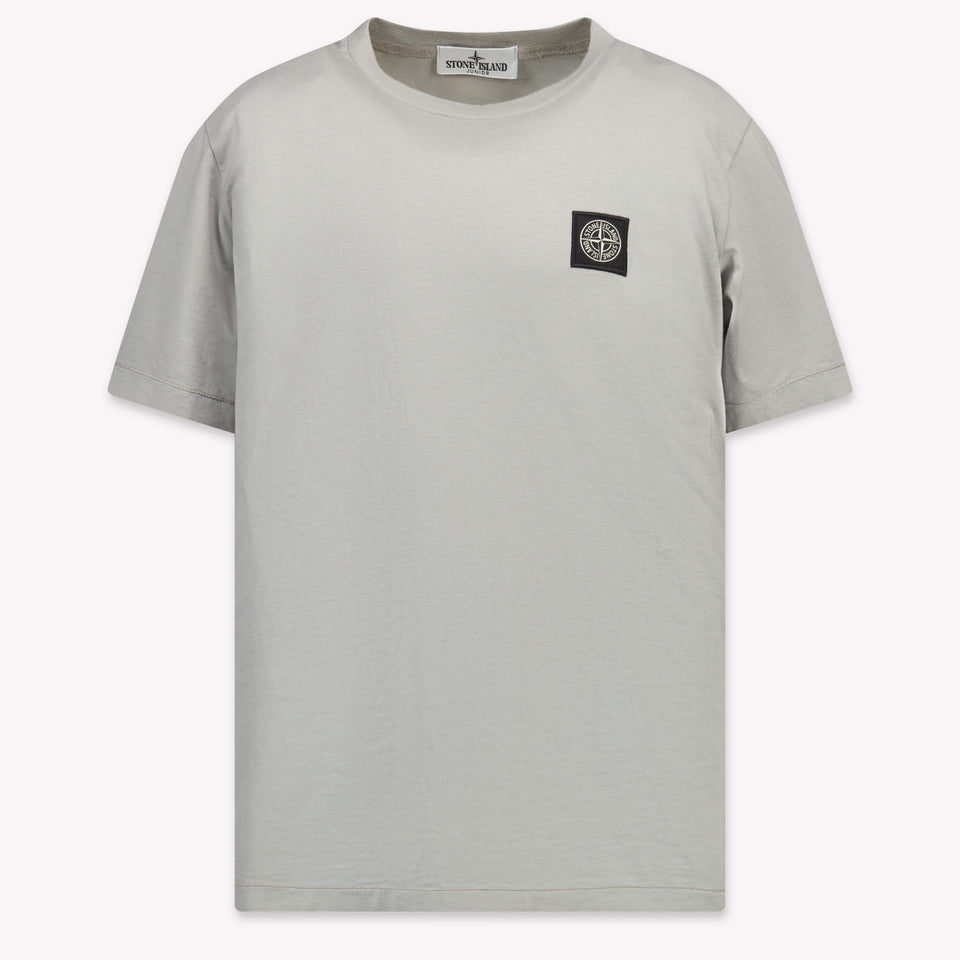 Stone Island Kinder Jongens T-Shirt In Grijs