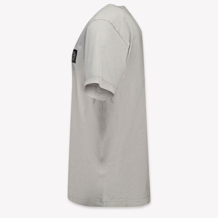 Stone Island Kinder Jongens T-Shirt In Grijs