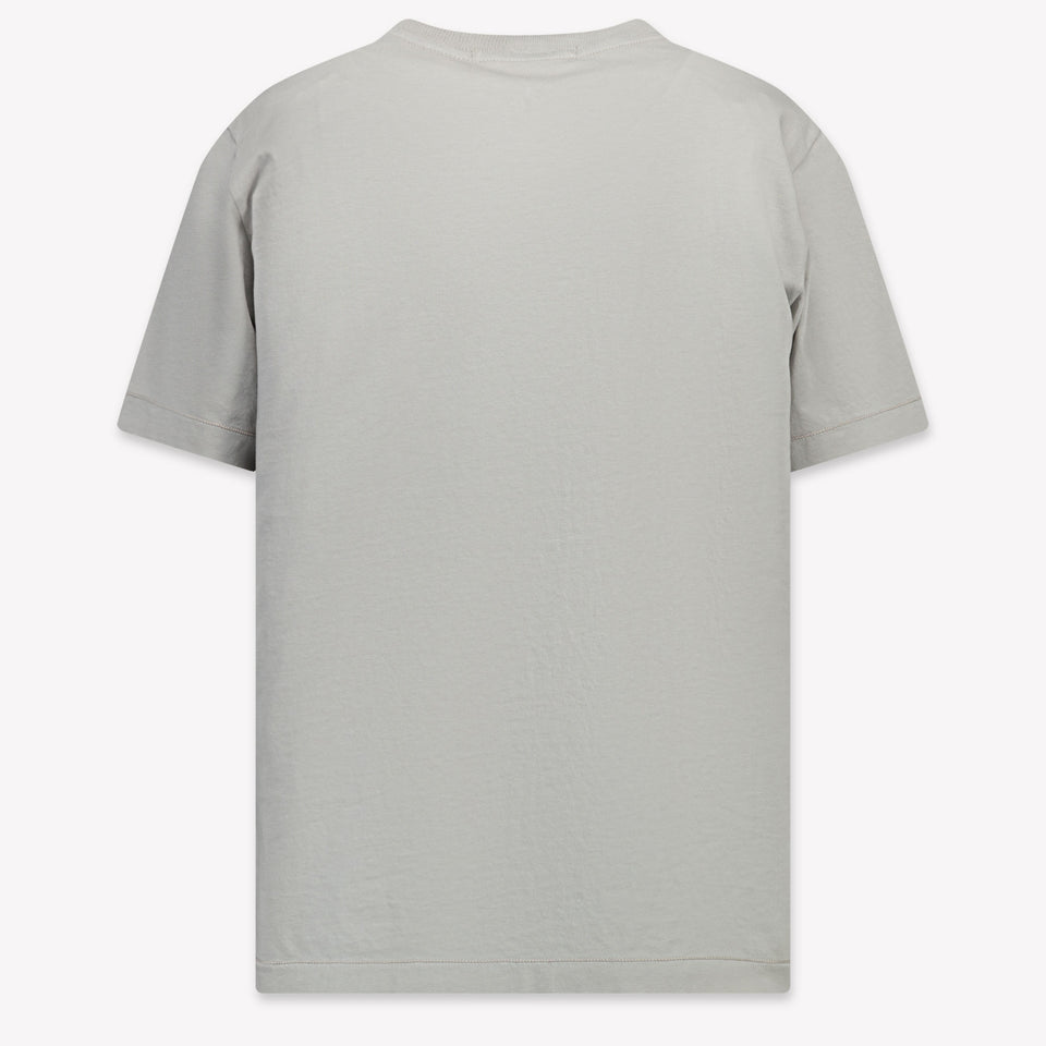 Stone Island Kinder Jongens T-Shirt In Grijs