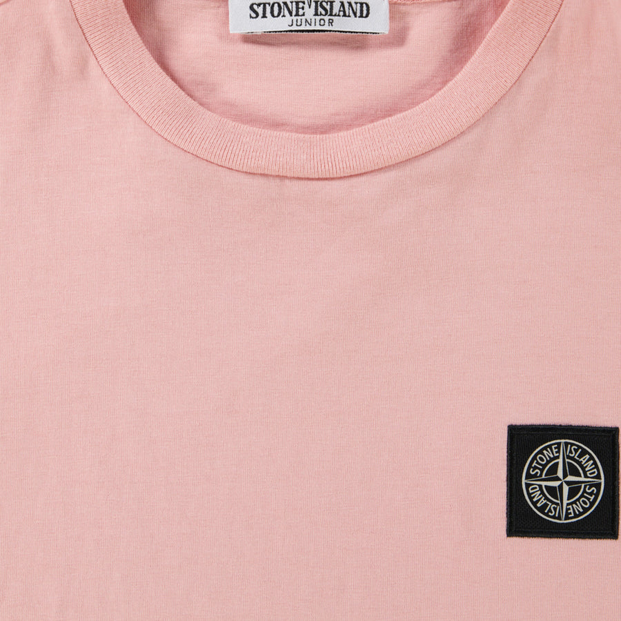 Stone Island Kinder Jongens T-Shirt In Roze
