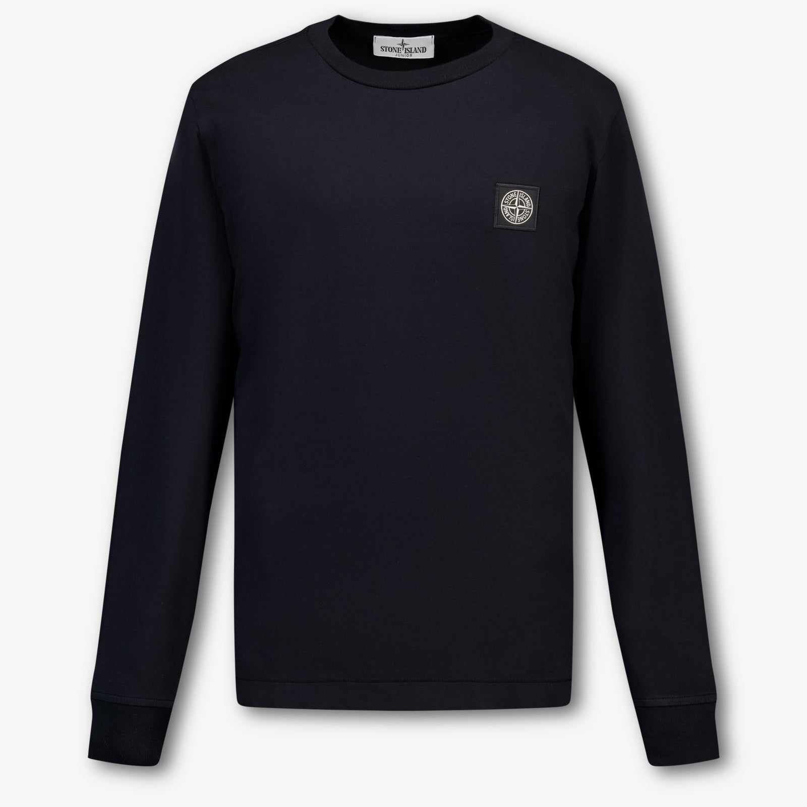 Stone Island Kinder Jongens T-Shirt In Zwart