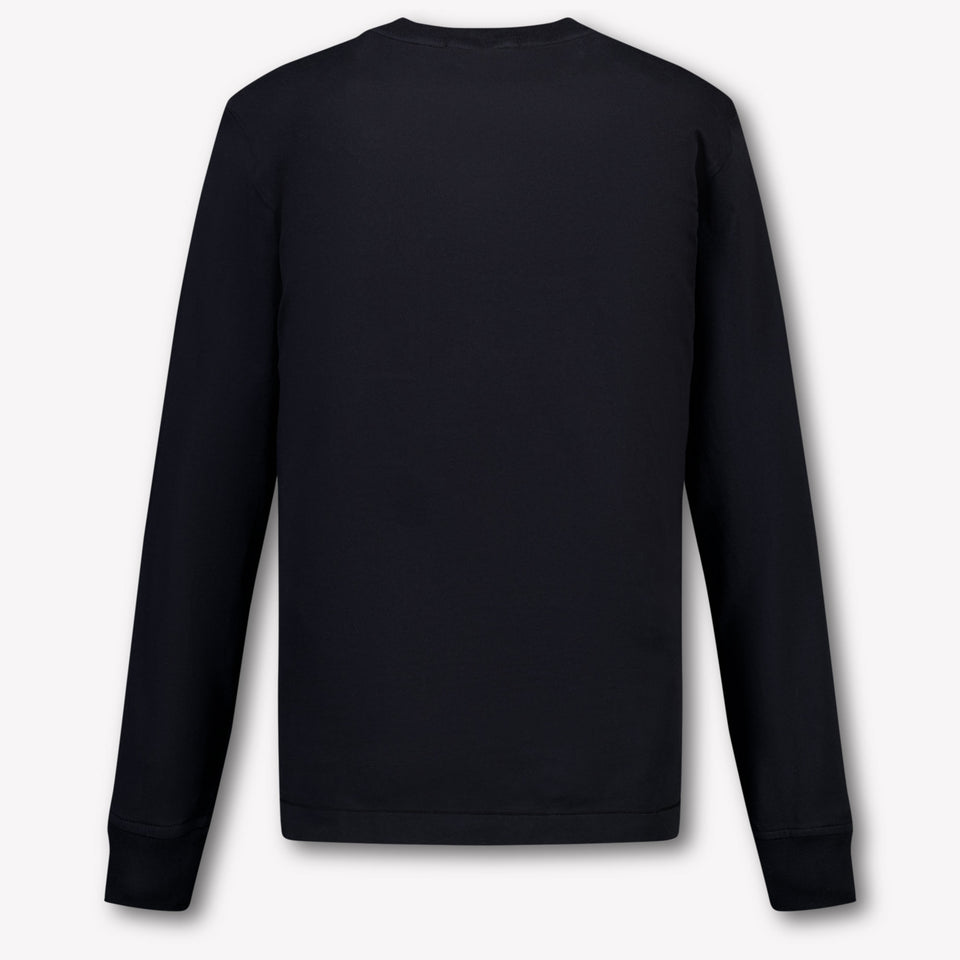 Stone Island Kinder Jongens T-Shirt In Zwart