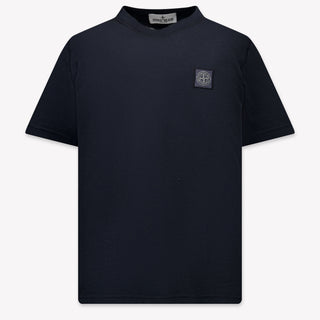 Stone Island Kinder Jongens T-Shirt In Navy