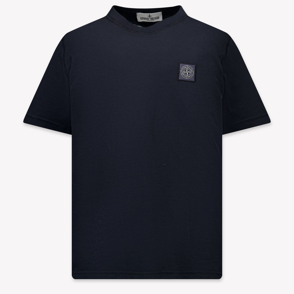 Stone Island Kinder Jongens T-Shirt In Navy