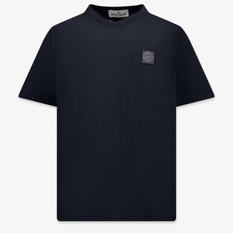 Stone Island Kinder Jongens T-Shirt In Navy