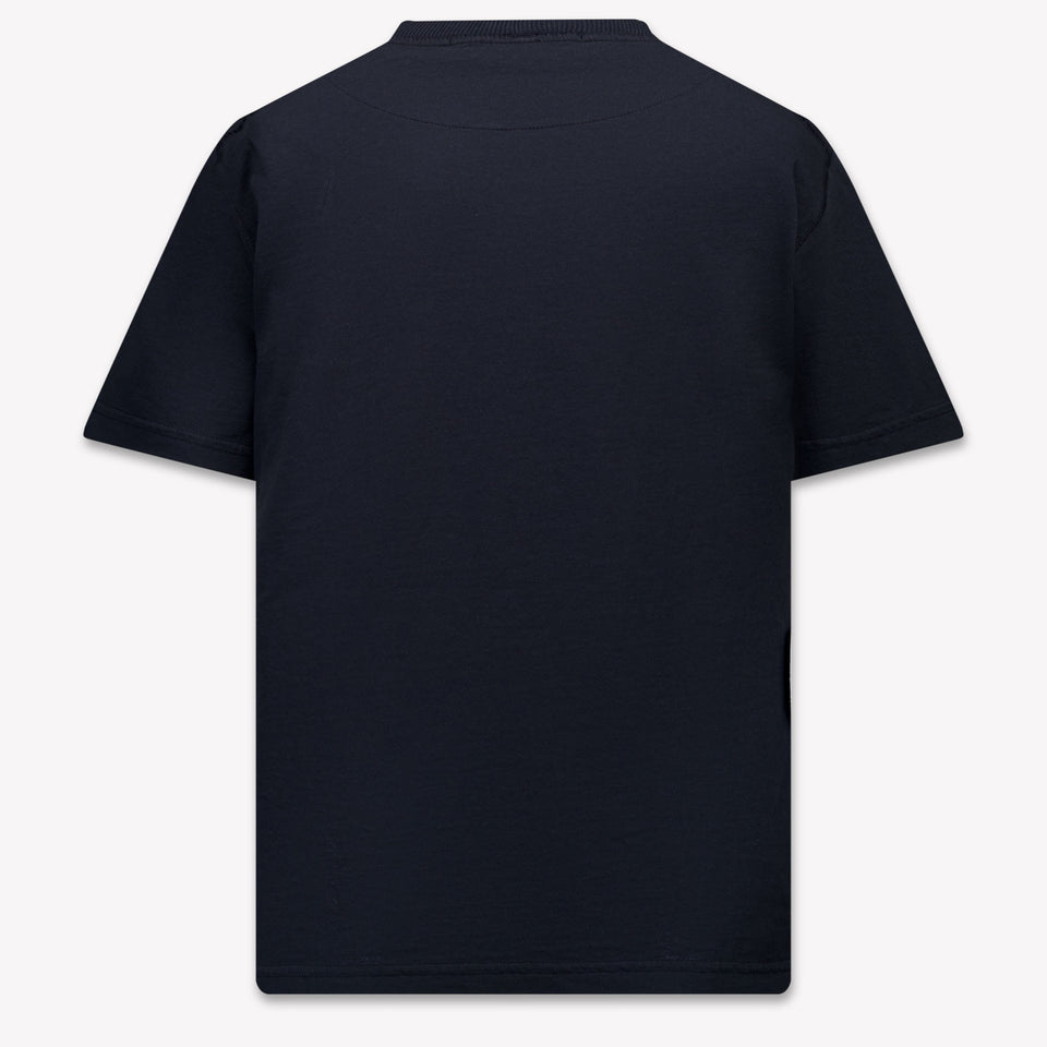 Stone Island Kinder Jongens T-Shirt In Navy