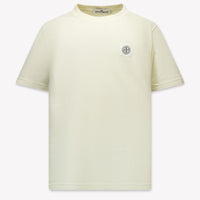Stone Island Kinder Jongens T-Shirt In Off White