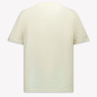 Stone Island Kinder Jongens T-Shirt In Off White