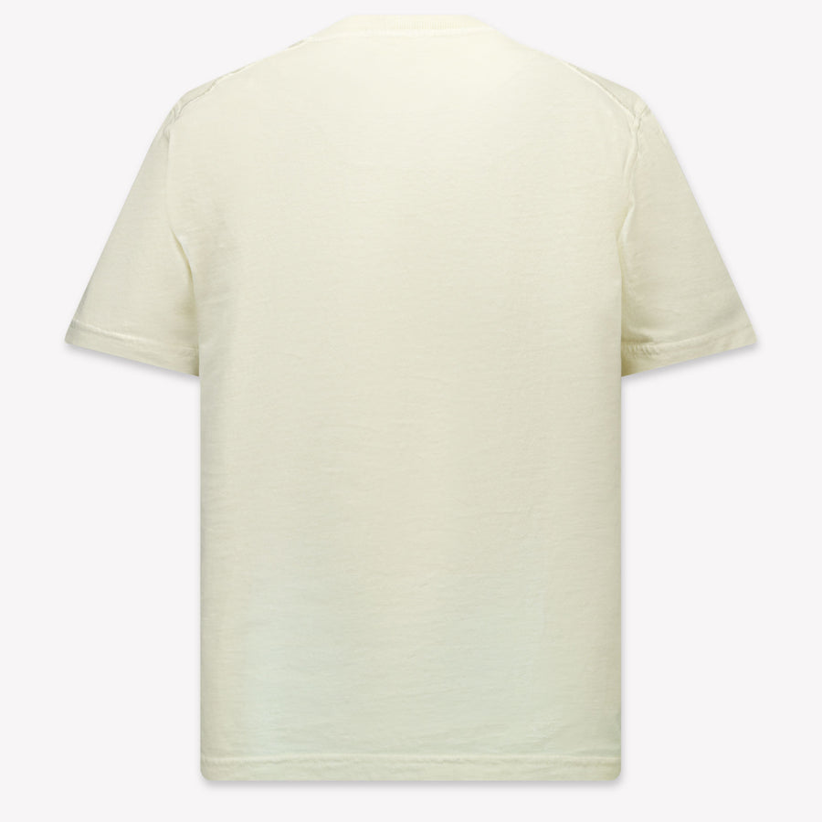 Stone Island Kinder Jongens T-Shirt In Off White