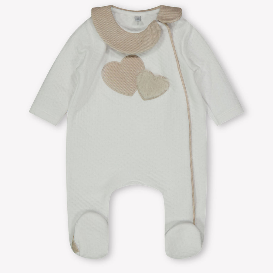 First Baby Meisjes Boxpakje In Wit