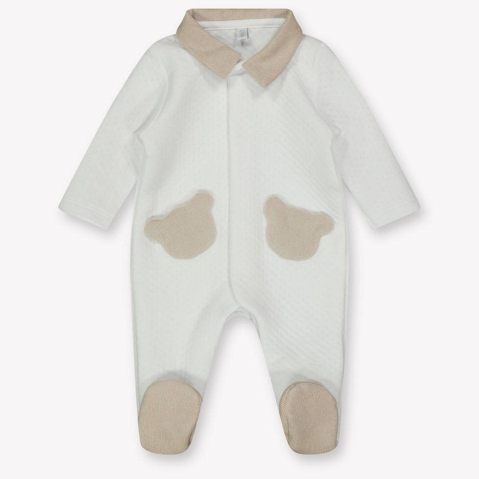 First Baby Jongens Boxpakje In Wit