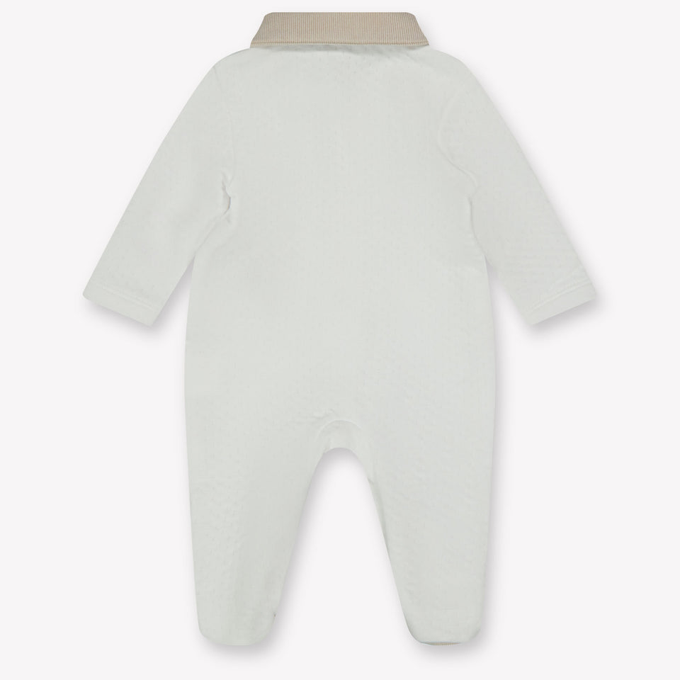 First Baby Jongens Boxpakje In Wit