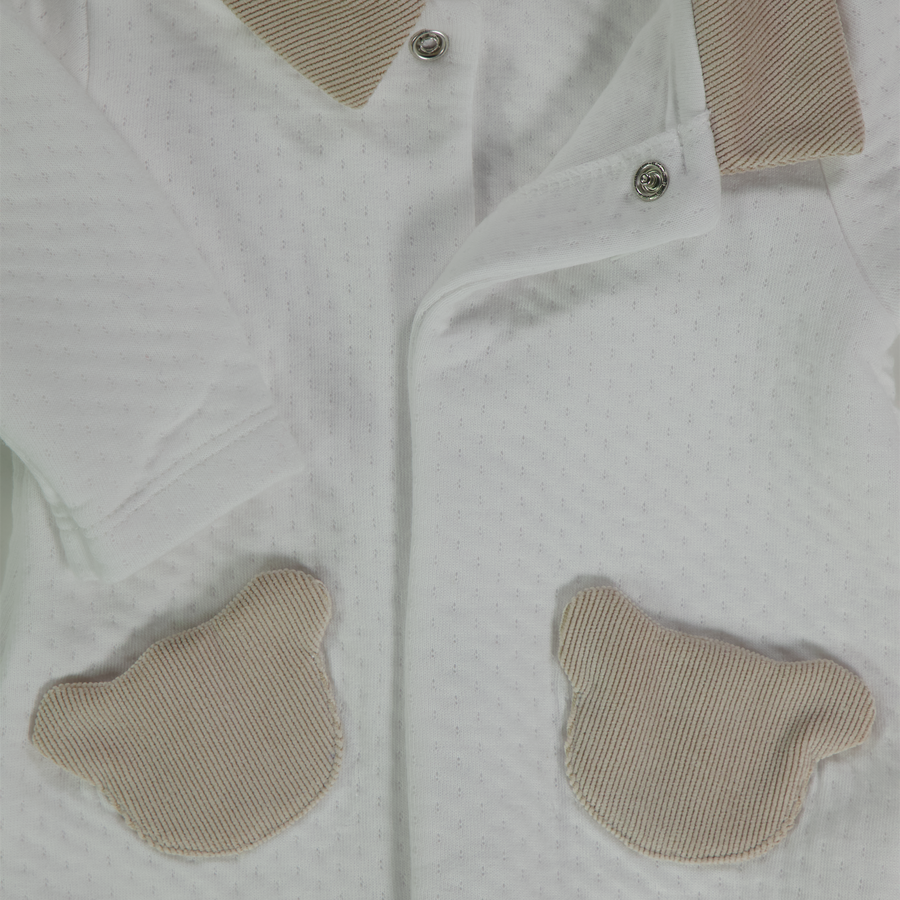First Baby Jongens Boxpakje In Wit
