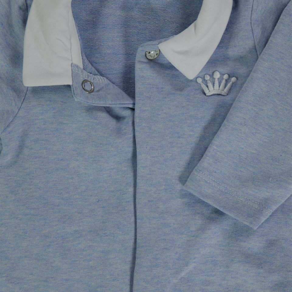 First Baby Jongens Boxpakje In Licht Blauw