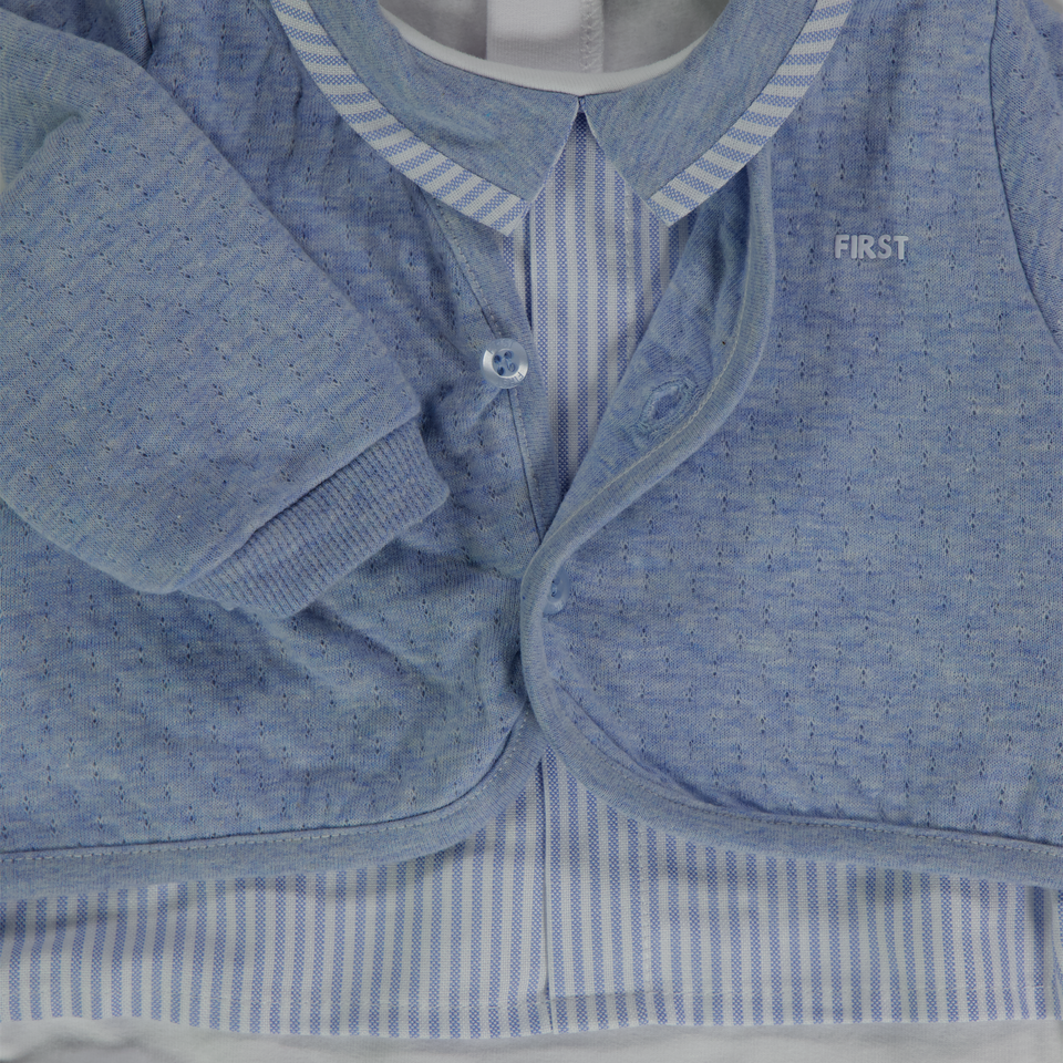 First Baby Jongens Boxpakje In Licht Blauw