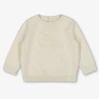 Calvin Klein Baby Unisex Trui In Ecru