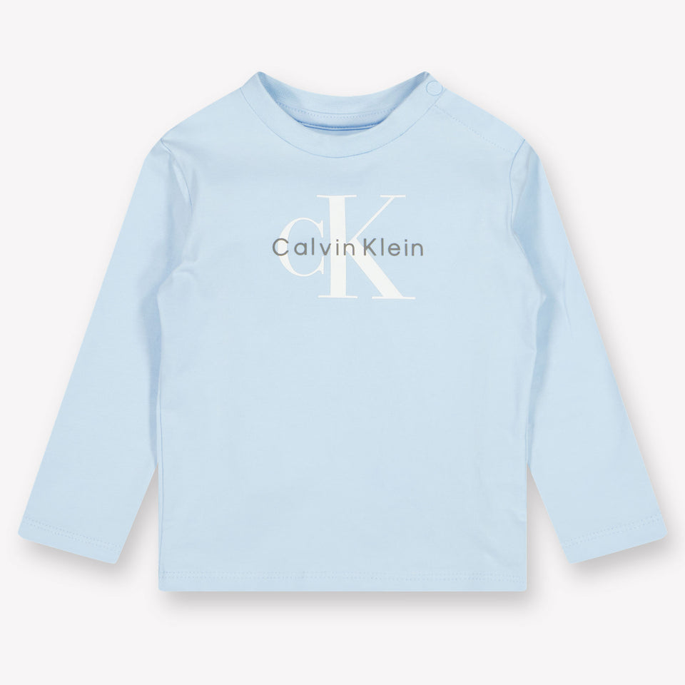 Calvin Klein Baby Unisex T-Shirt In Licht Blauw