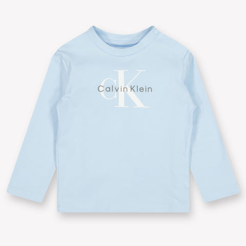 Calvin Klein Baby Unisex T-Shirt In Licht Blauw