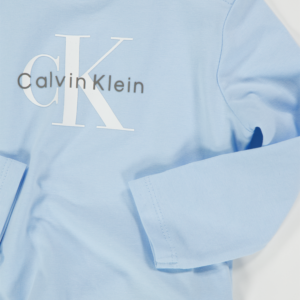 Calvin Klein Baby Unisex T-Shirt In Licht Blauw