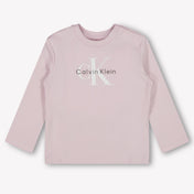 Calvin Klein Baby Unisex T-Shirt In Licht Roze