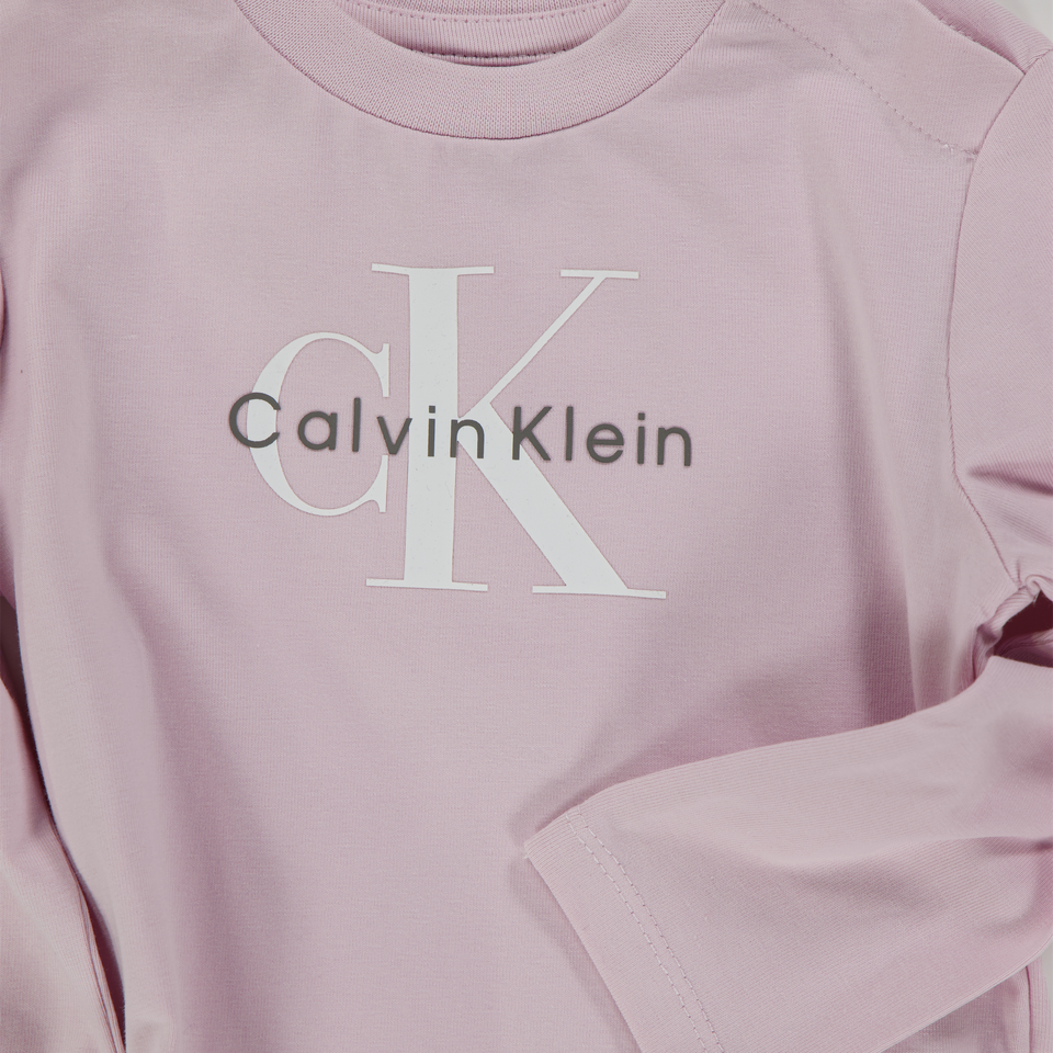 Calvin Klein Baby Unisex T-Shirt In Licht Roze
