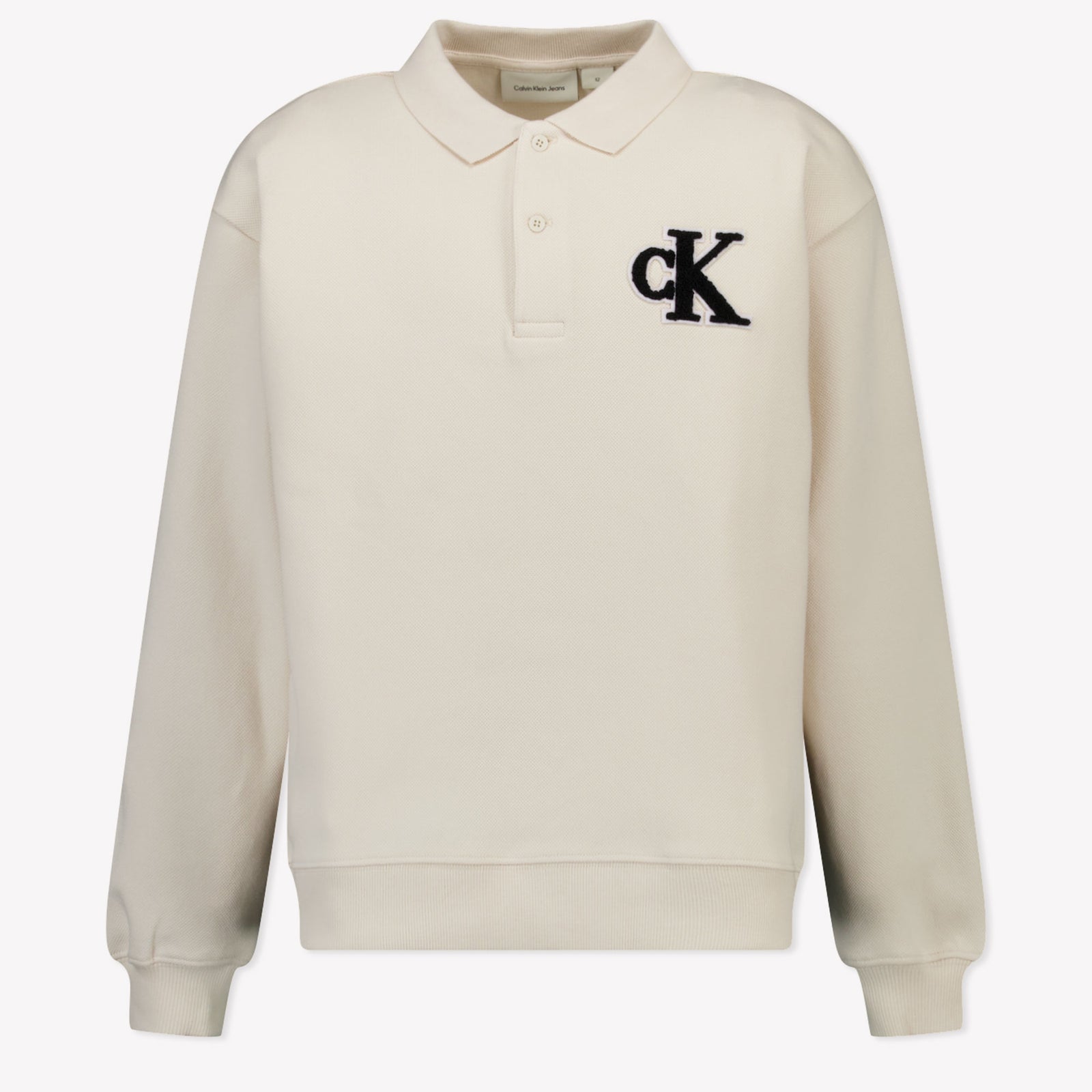 Calvin Klein Kinder Jongens Polo In Ecru