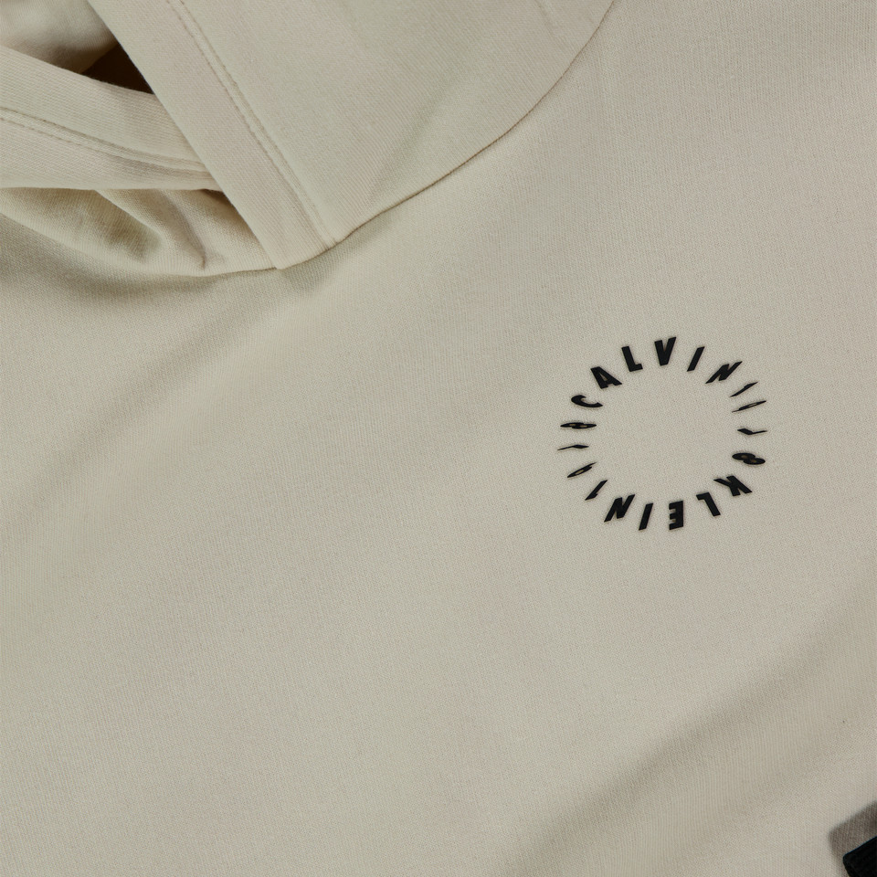Calvin Klein Kinder Jongens Trui In Ecru