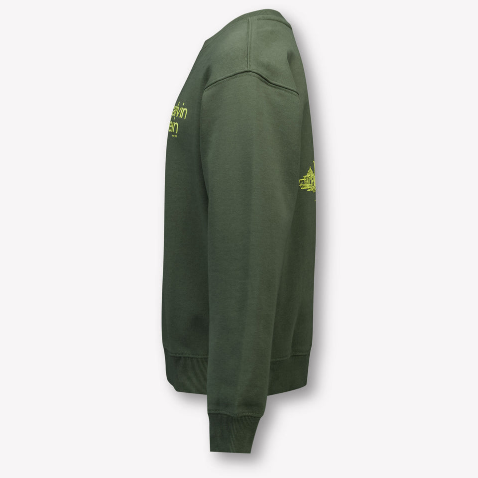 Calvin Klein Kinder Jongens Trui In Army