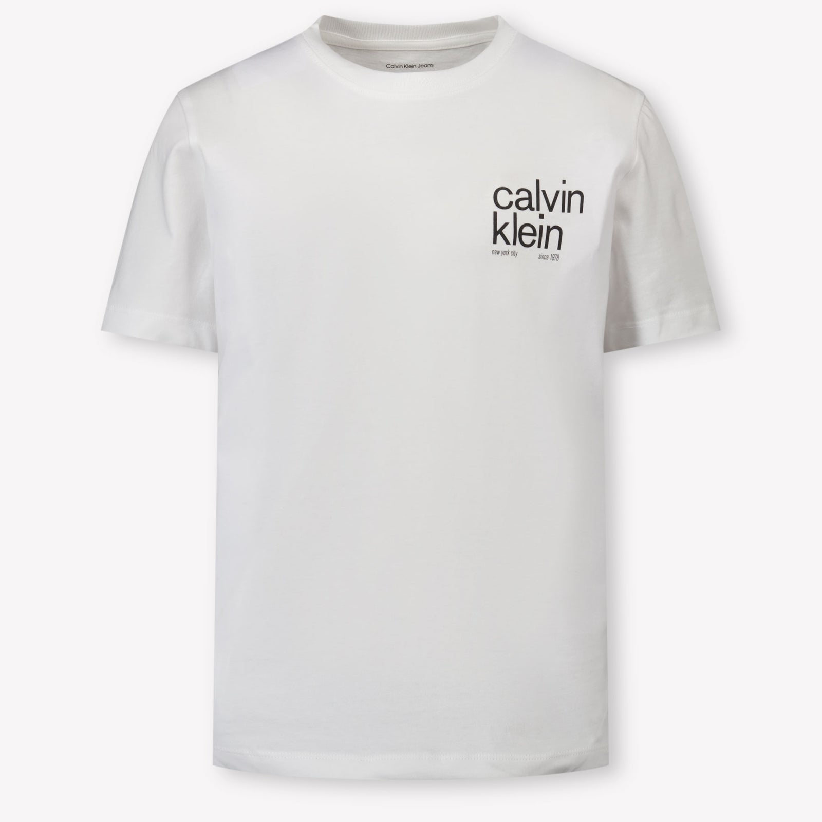 Calvin Klein Kinder Jongens T-Shirt In Wit