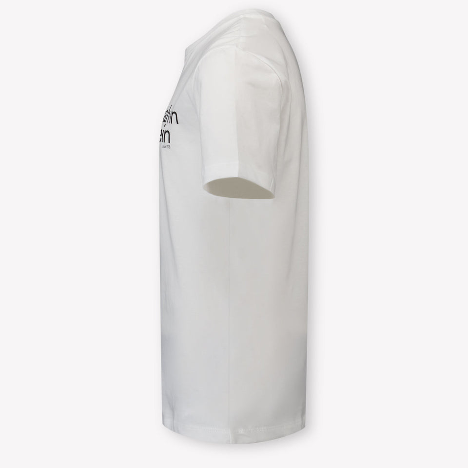 Calvin Klein Kinder Jongens T-Shirt In Wit