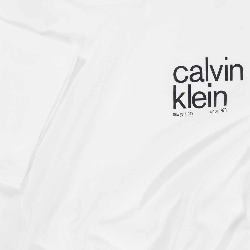 Calvin Klein Kinder Jongens T-Shirt In Wit