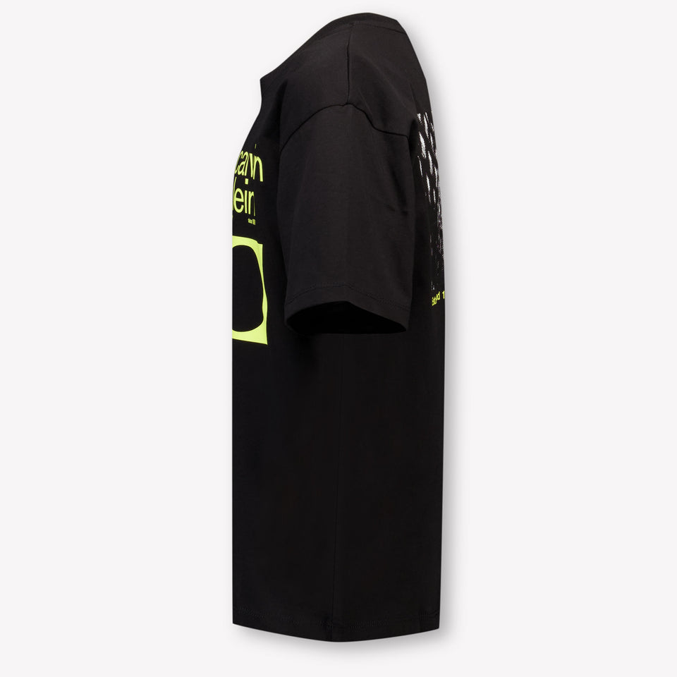 Calvin Klein Kinder Jongens T-Shirt In Zwart