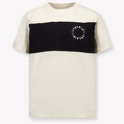 Calvin Klein Kinder Jongens T-Shirt In Off White