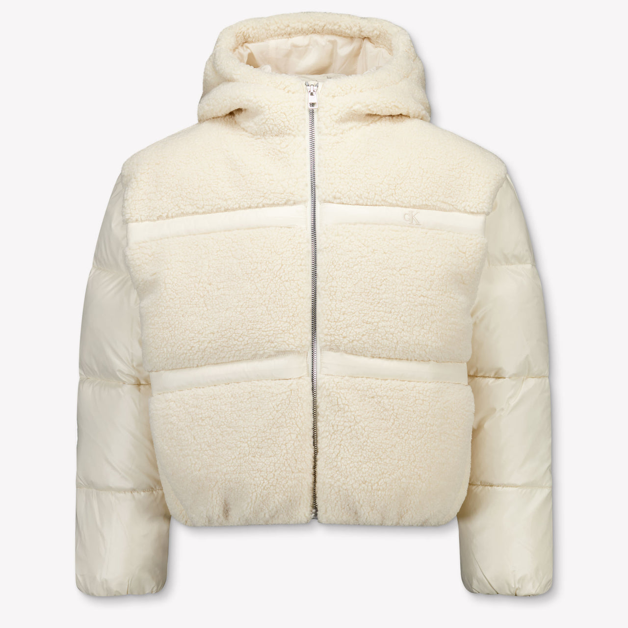 Calvin Klein Kinder Meisjes Winterjas In Off White