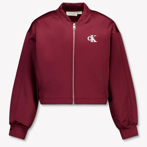 Calvin Klein Kinder Meisjes Winterjas In Bordeaux