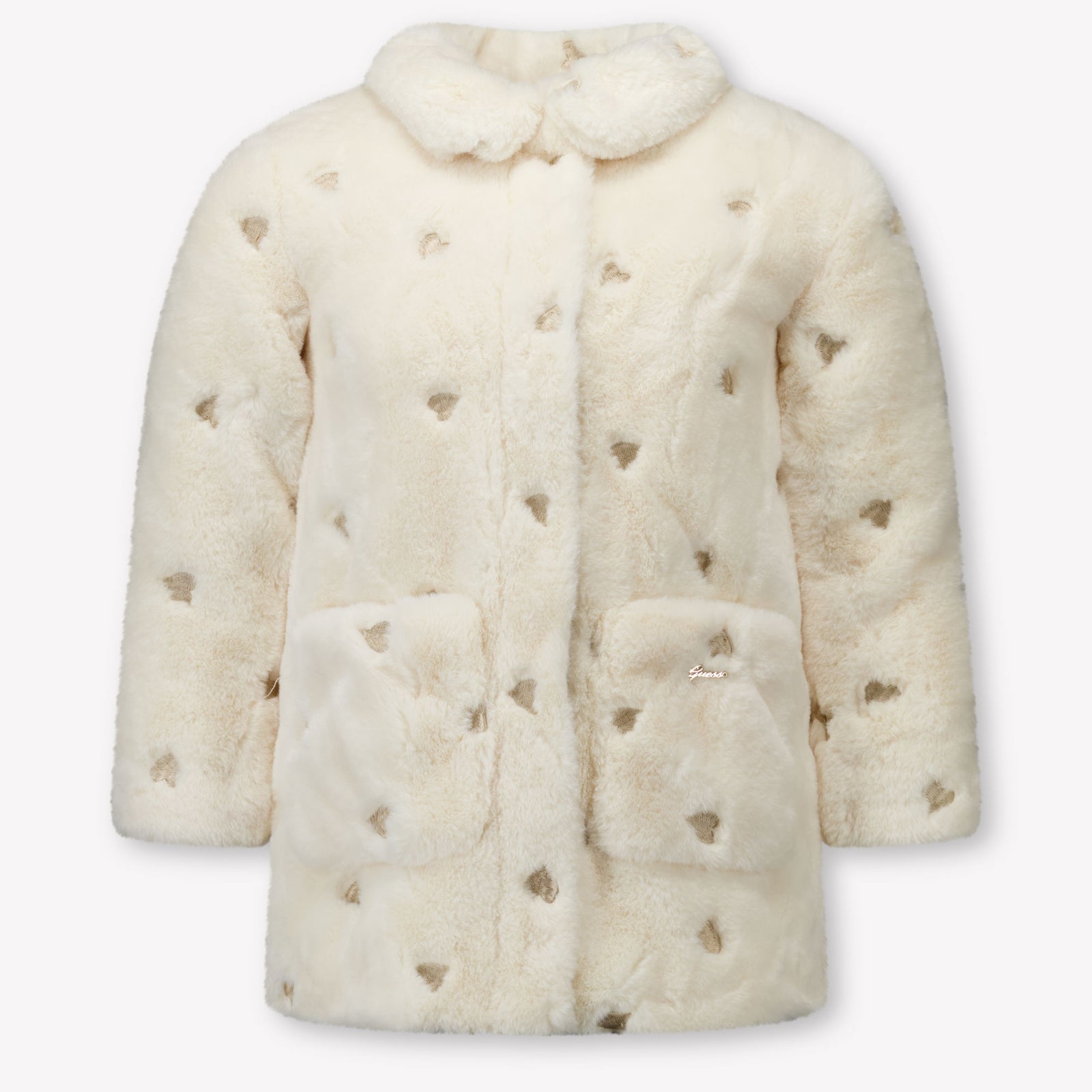 Guess Kinder Meisjes Faux Fur Jassen In Off White