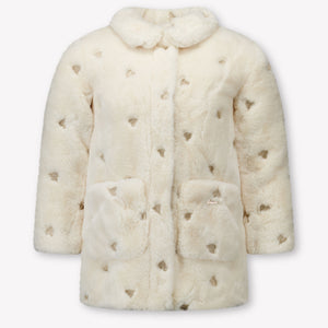 Guess Kinder Meisjes Faux Fur Jassen In Off White
