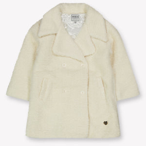 Guess Kinder Meisjes Faux Fur Jassen In Off White