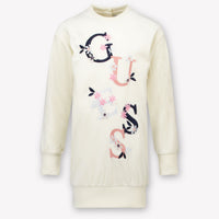 Guess Kinder Meisjes Jurk In Off White