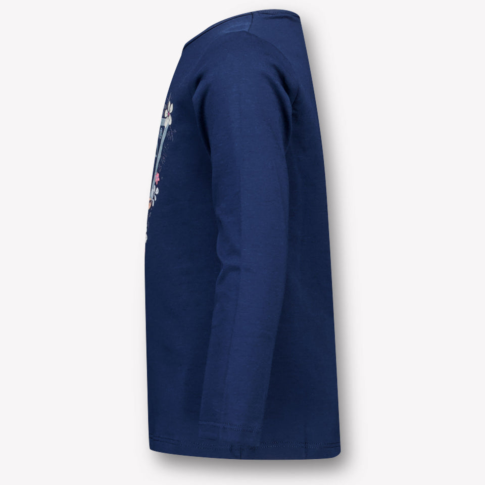 Guess Kinder Meisjes T-Shirt In Navy