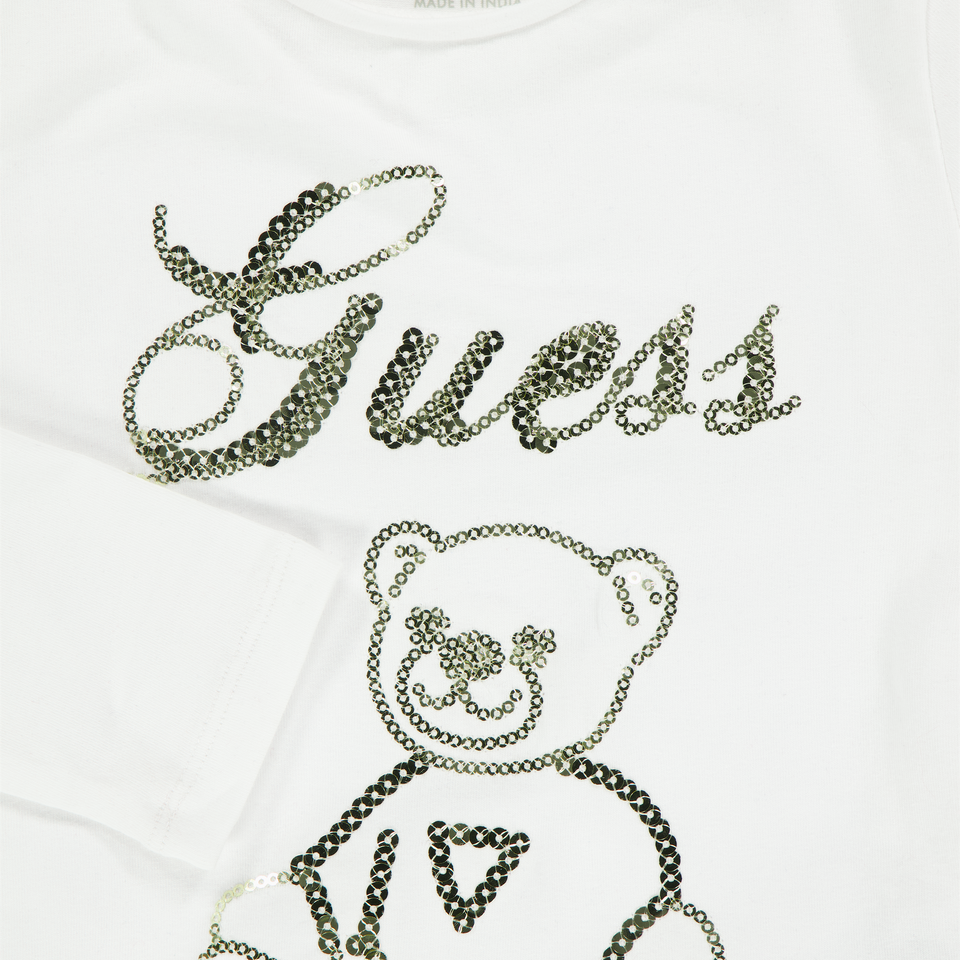 Guess Kinder Meisjes T-Shirt In Wit