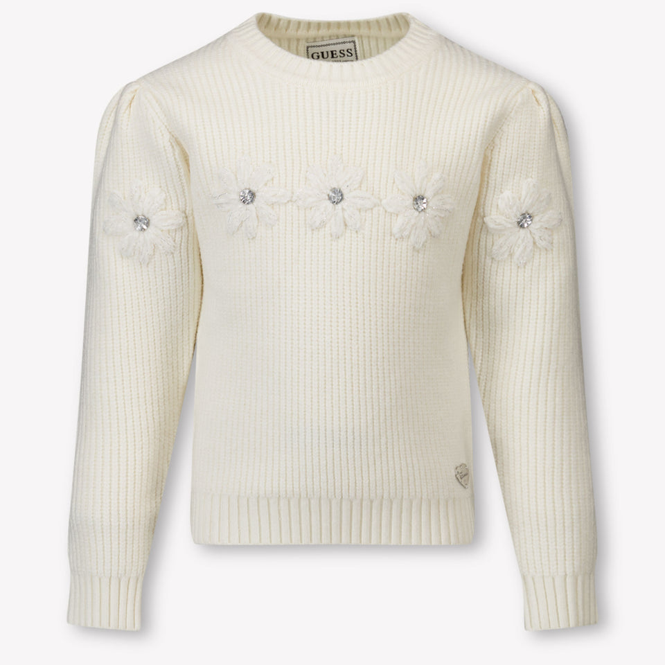 Guess Kinder Meisjes Trui In Off White