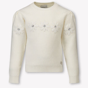Guess Kinder Meisjes Trui In Off White