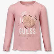 Guess Kinder Meisjes T-Shirt In Roze